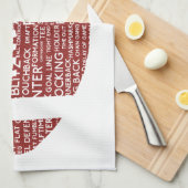 Amerikanische Fußballgeschenke Küchentuch (Viertel Falte)