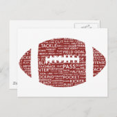 Amerikanische Fußballgeschenke Postkarte (Vorne/Hinten)