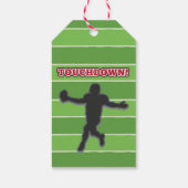 Amerikanische Fußballkids oder Erwachsene zum Gebu Geschenkanhänger (Rückseite)