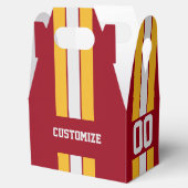 Amerikanische Fußballmannschaft rot und gelb Geschenkschachtel (Geöffnet)