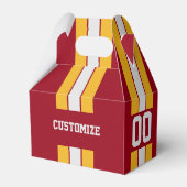 Amerikanische Fußballmannschaft rot und gelb Geschenkschachtel (Vorderseite)