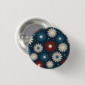 Amerikanische Gänseblümchen Button (Vorne & Hinten)