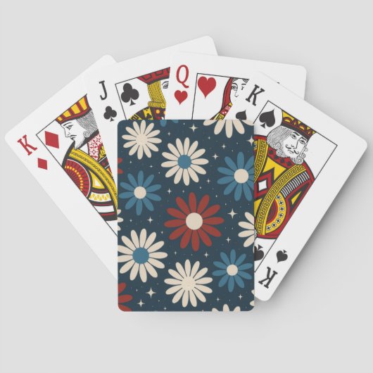 Amerikanische Gänseblümchen Spielkarten (Rückseite)