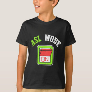 Amerikanische Gebärdensprache Asl Ich bin gehörlos T-Shirt