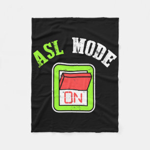 Amerikanische Gebärdensprache Asl Ich Bin Schwerhö Fleecedecke