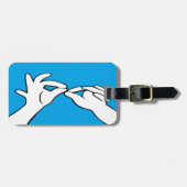 Amerikanische Gebärdensprache ASL INTERPRETIEREN Gepäckanhänger (Vorderseite horizontal)