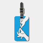 Amerikanische Gebärdensprache ASL INTERPRETIEREN Gepäckanhänger (Vorderseite vertikal)