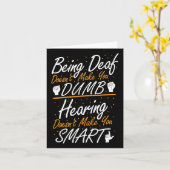 Amerikanische Gebärdensprache - Awareness - Asl De Karte (Gelbe Blume)