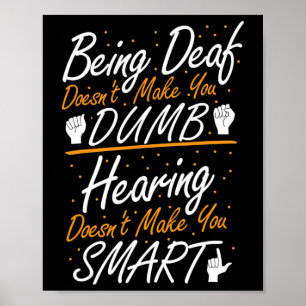 Amerikanische Gebärdensprache - Awareness - Asl De Poster