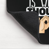 Amerikanische Gebärdensprache Ein Zeichen ist mehr Mousepad (Ecke)