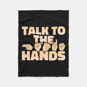 Amerikanische Gebärdensprache Fleecedecke