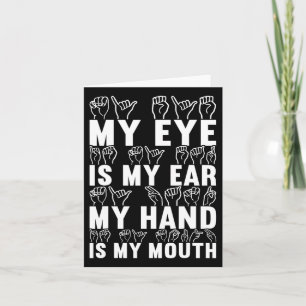 Amerikanische Gebärdensprache Gehörlosigkeitsbewus Karte