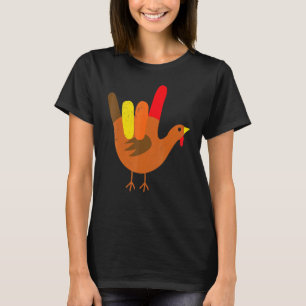 Amerikanische Gebärdensprache Ich Liebe Dich Ernte T-Shirt