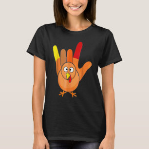 Amerikanische Gebärdensprache Ich Liebe Dich Ernte T-Shirt