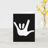 Amerikanische Gebärdensprache Liebe als tiefes Bew Karte (Gelbe Blume)