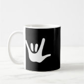 Amerikanische Gebärdensprache Liebe Asl Gehörlosen Kaffeetasse (Links)