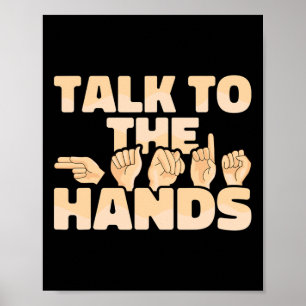 Amerikanische Gebärdensprache Poster