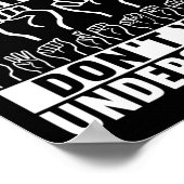 Amerikanische Gebärdensprache Poster (Ecke)