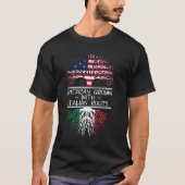 Amerikanische Geborene italienische Wurzeln T-Shirt (Vorderseite)