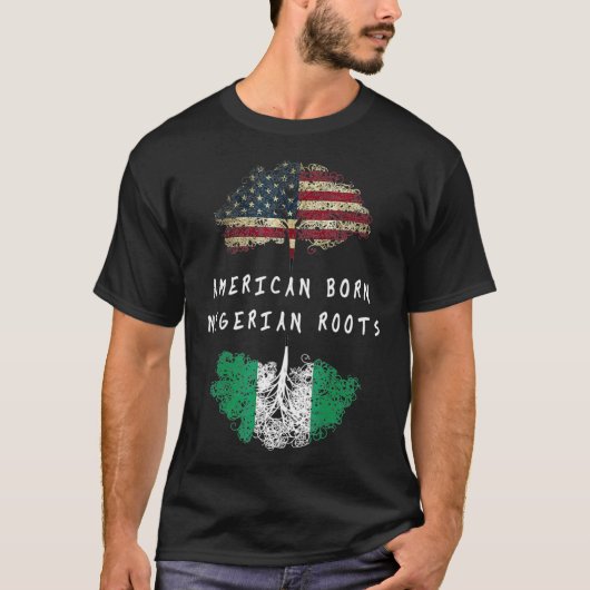 Amerikanische geborene nigerianische Wurzeln Herku T-Shirt (Vorderseite)