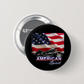 Amerikanische Geist Fernsehmotorrad-Show Button (Vorne & Hinten)