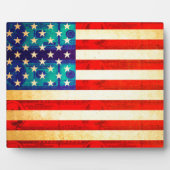 Amerikanische Geldflagge Fotoplatte (Vorderseite)