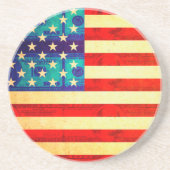 Amerikanische Geldflagge Getränkeuntersetzer (Vorne)
