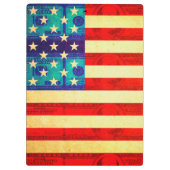 Amerikanische Geldflagge Klemmbrett (Rückseite)