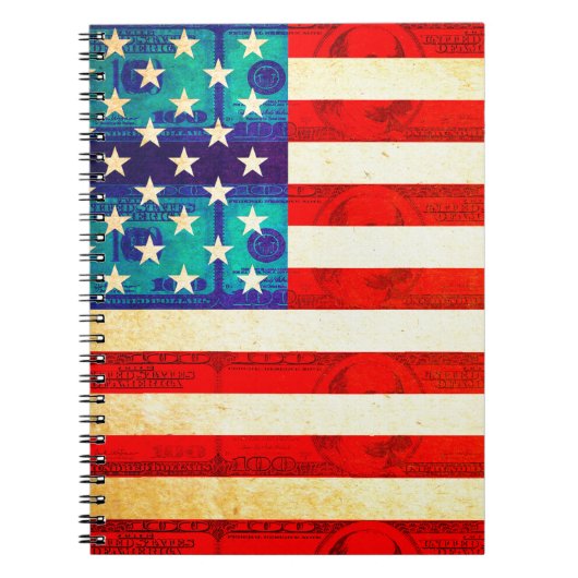 Amerikanische Geldflagge Notizblock (Vorderseite)