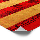 Amerikanische Geldflagge Poster (Ecke)