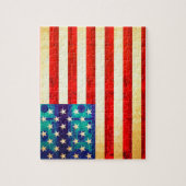 Amerikanische Geldflagge Puzzle (Vertikal)