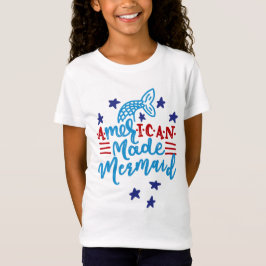 Amerikanische gemachte Meerjungfrau. Niedliche T-Shirt