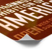 Amerikanische Gemälde Skulptur Vintage Poster (Ecke)