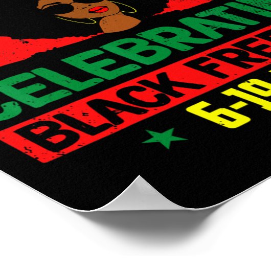 Amerikanische Geschichte der schwarzen Freiheit im Poster (Ecke)