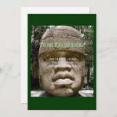 Amerikanische Geschichte Olmec Flyer Einladung (Vorne/Hinten)