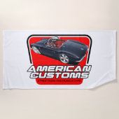 Amerikanische Gewohnheiten Korvette Strandtuch (Vorderseite)