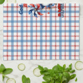 Amerikanische Gnome Gott segne Amerika Geschirrtuch (Gefaltet)