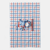 Amerikanische Gnome Gott segne Amerika Geschirrtuch (Vertikal)