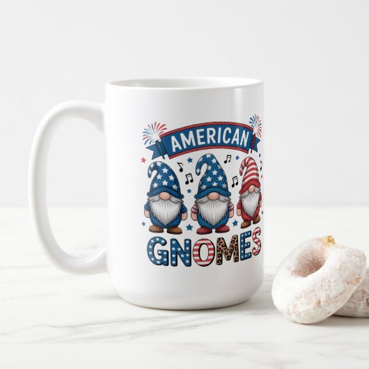 Amerikanische Gnome Kaffeetasse (Mit Donut)