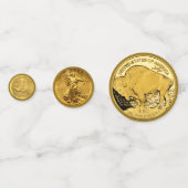 Amerikanische Goldmünzen Konfetti (Vorderseiten)