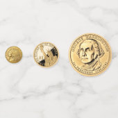 Amerikanische Goldmünzen Konfetti (Rückseiten)