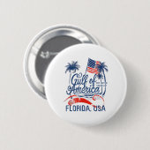 Amerikanische Golfküste Florida Funny Donald Trump Button (Vorne & Hinten)