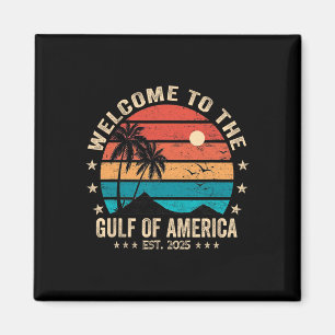 Amerikanische Golfregion Est 2025 Vintages Amerika Magnet