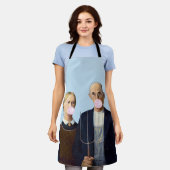 Amerikanische Gothic-Blasen-Kaugummi Schürze (Getragen)