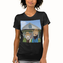 Amerikanische Gothic-Labradore