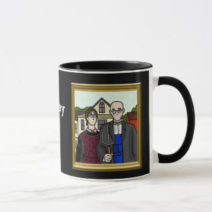 Amerikanische Gothic-Tasse am Weltgottestag Tasse