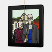 Amerikanische Gotische Ornamente am Weltgotttag (Links)