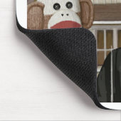 Amerikanische gotische Socken-Affen Mousepad (Ecke)