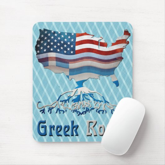 Amerikanische Griechische Roots Mousemat Mousepad (Mit Mouse)