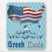 Amerikanische Griechische Roots Mousemat Mousepad (Vorne)